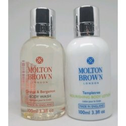 Molton Brown Orange & Bergamot Body Wash and Templetree Nourishing Body Lotion