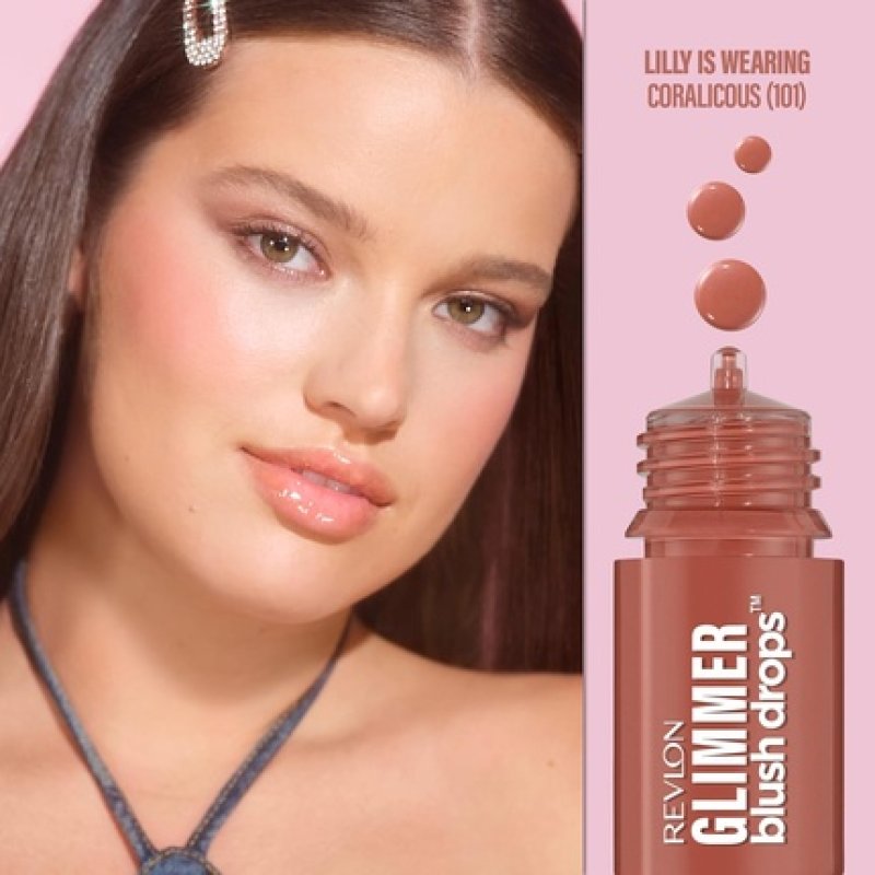 Revlon Glimmer Blush Drops Coralicious