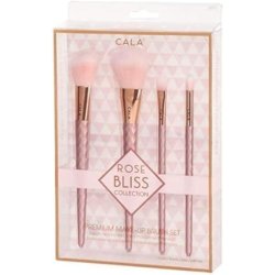 Cala Rose Bliss Premium Makeup Brush Set 4 Pcs - Pack of 4