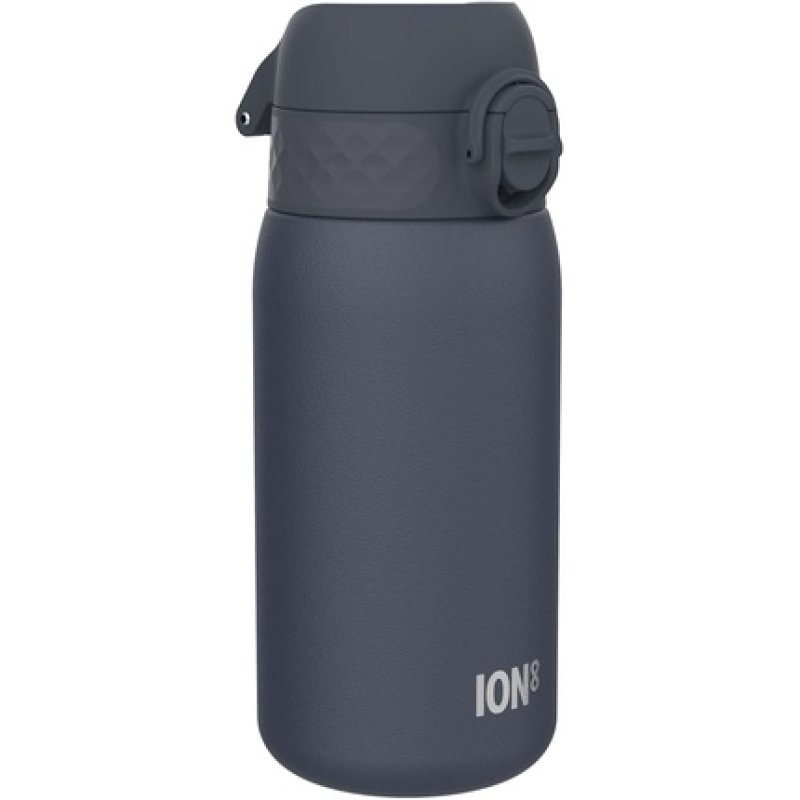 Ion8 Kids Water Bottle Steel 400ml 13oz Leak Proof Easy to Open Secure Lock Dishwasher Safe Flip Cover Carry Handle