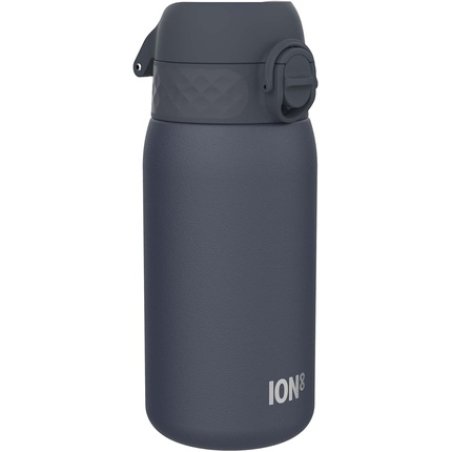 Ion8 Kids Water Bottle Steel 400ml 13oz Leak Proof Easy to Open Secure Lock Dishwasher Safe Flip Cover Carry Handle