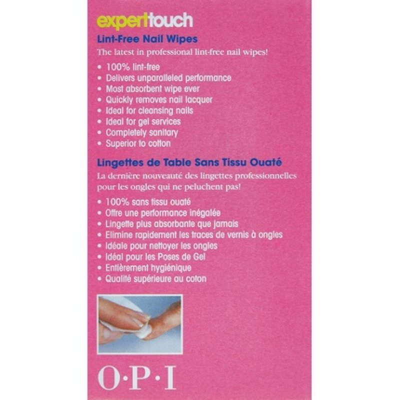 OPI Expert Touch Lint-Free Nail Wipes 200 Count