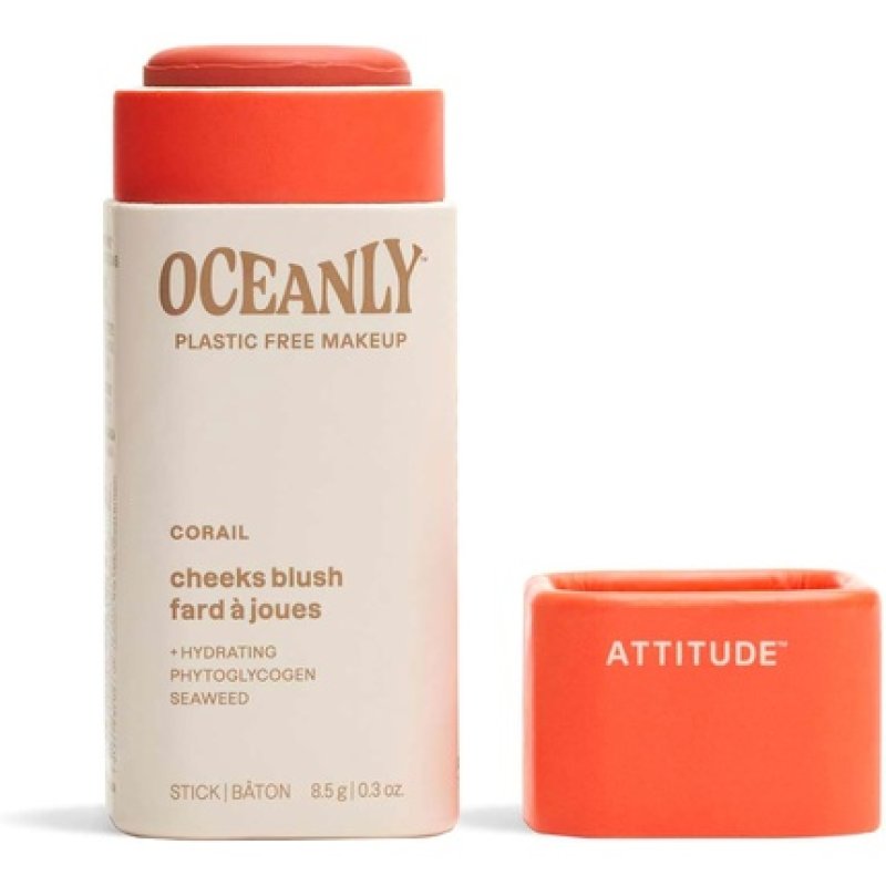 Attitude Oceanly Plastic-Free Lightweight Blush Stick Titanium Dioxide-Free