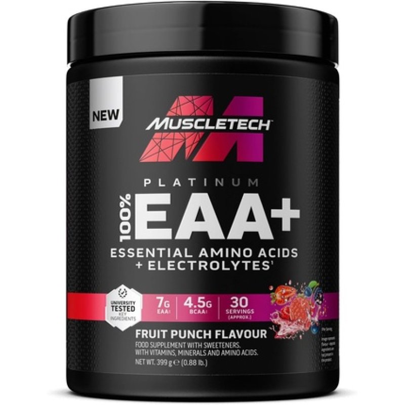 MuscleTech Platinum EAA Essential Amino Acids Fruit Punch 30 Servings