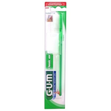 Gum Classic Toothbrush 409 Dome Cut with Raised Medium Bristles
