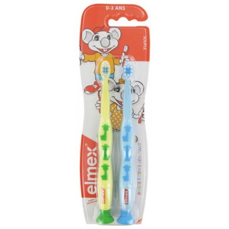 Elmex Toothbrushes for Beginners Flexible 0-3 Years