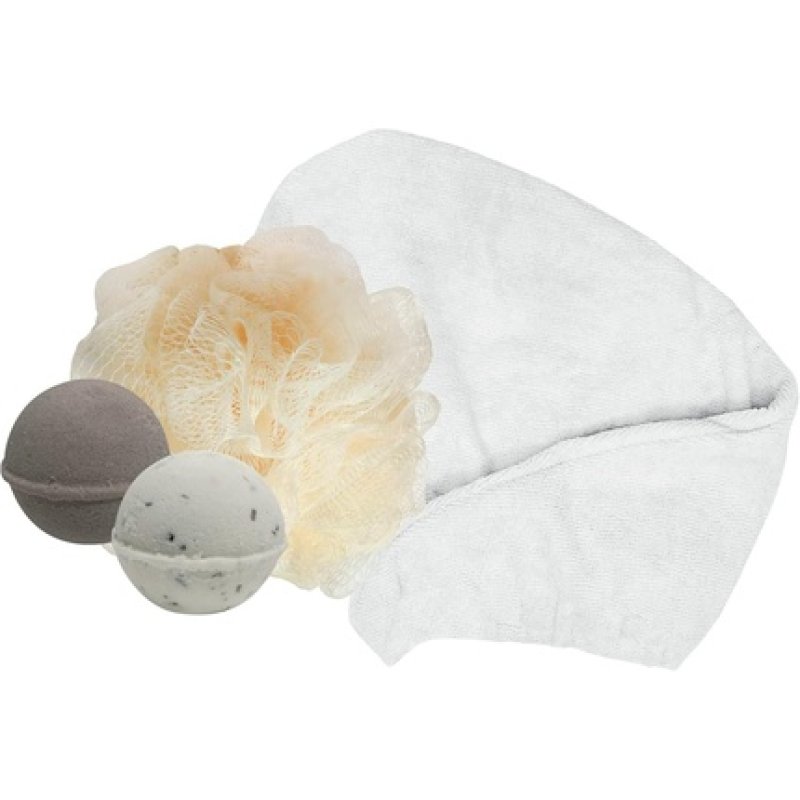 Afterspa Wellness Bath Ritual with 1 Mesh Sponge and 2 Body Bombs