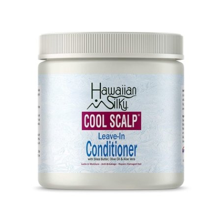 Hawaiian Silky Cool Scalp Leave-In Conditioner Cream 16 fl oz - Locks in Moisture - Anti-Breakage - Repairs Dry &
