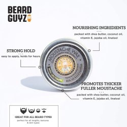 Beard Guyz Moustache Wax Sculpt and Tame 1oz