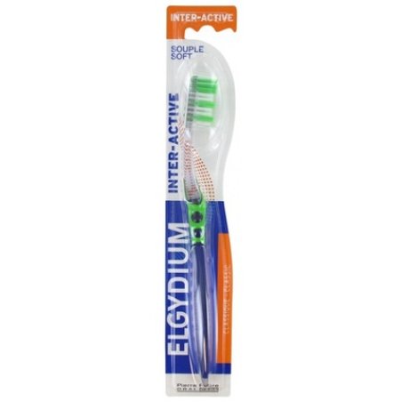 Elgydium Inter-Active Soft Toothbrush Green
