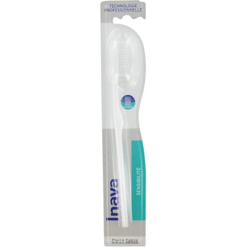 Inava Toothbrush for Sensitivity with Tapered Bristles - White