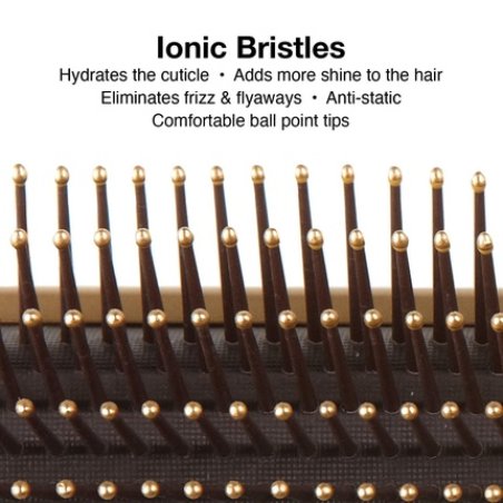 Olivia Garden Ceramic Ion Nano Thermic Styler Hair Brush 9 Rows