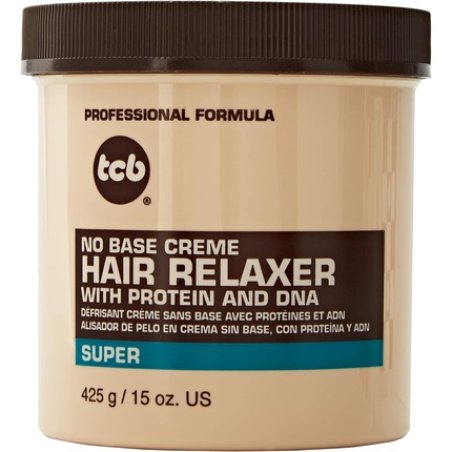 TCB No Base Creme Hair Relaxer with Protein and DNA Super 15.oz 425g