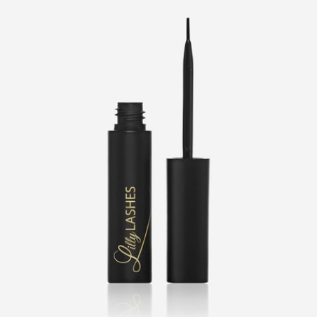 Lilly Lashes Black Eyelash Glue Brush-On for False Eyelashes
