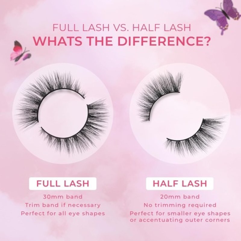 Lilly Lashes Butterfl'eyes Faux Mink Half Lashes Natural Look & Feel