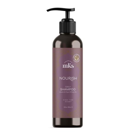 Earthly Body MKS eco Nourish Shampoo Cleanses Strengthens Repairs Moroccan Argan Oil Hemp Seed Oil Vegan Cruelty Free