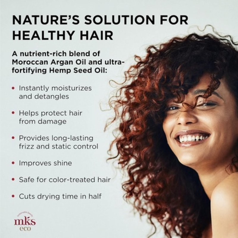 MKS eco X Leave-In Treatment & Detangler with Moroccan Argan Oil and Hemp Seed Oil Vegan & Cruelty Free Dreamsicle 10