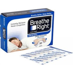 Breathe Right Clear Nasal Strips Medium Size 10 Pieces