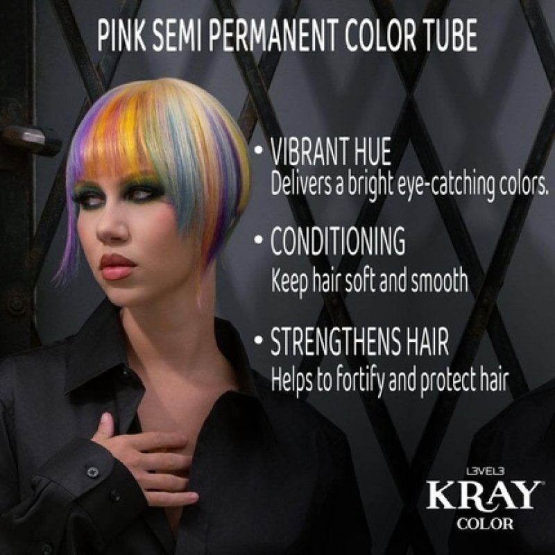 Level 3 Kray Semi Permanent Hair Color with Aloe Vera
