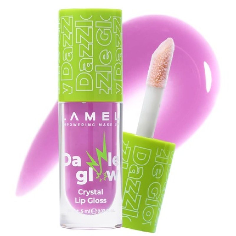 Lamel Dazzle Glow Crystal Clear Lip Gloss - Hydrating Non-Sticky Lip Gloss