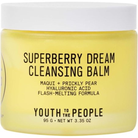 Youth To The People Superberry Dream Cleansing Balm Hyaluronic Acid Face Makeup Remover with Moringa Acai Paraben PEG