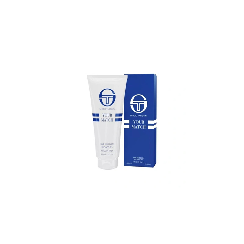 Sergio Tacchini Shower Gel Your Match Hair - 400 Milliliters