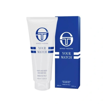 Sergio Tacchini Shower Gel Your Match Hair - 400 Milliliters