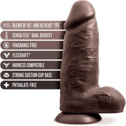 Blush Au Naturel Brown Dildo 10 Inch