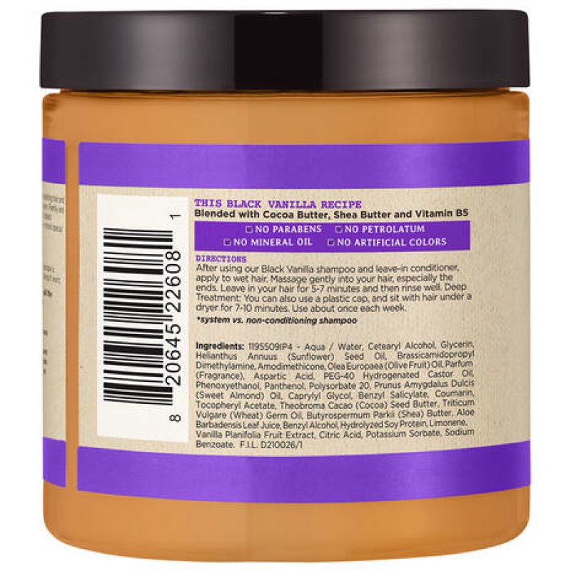Carol's Daughter Black Vanilla Moisture & Shine Hair Smoothie for Dry, Dull Hair
