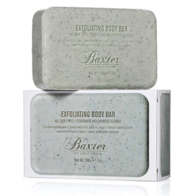 Baxter of California Exfoliating Body Bar Soap for Men with Cedarwood and Oak Moss Essence 7 ounces
