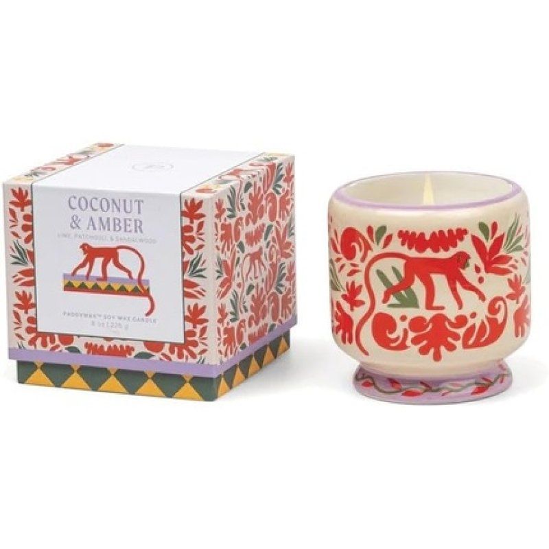 Paddywax Adopo Collection Ceramic Candle Coconut & Amber