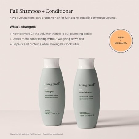 Living Proof Full Haircare Shampoo & Conditioner for Fine, Flat Hair