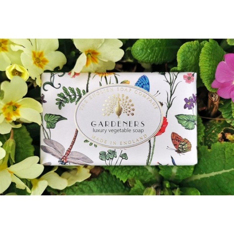 The English Soap Company Vintage Wrapped Soap Bar Luxury Gardeners Shea Butter Soap Bar 190g Gardeners Pink Grapefruit