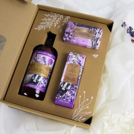 The English Soap Company Anniversary Hand and Body Gift Box English Lavender