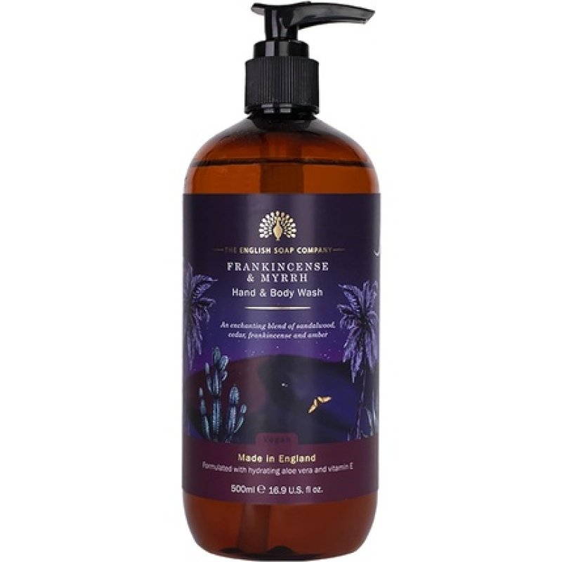 Frankincense & Myrrh Hand & Body Wash Soap 500ml 16.9fl oz.