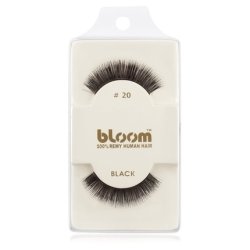 Bloom Natural False Eyelashes No. 20 (Black) - 1 cm