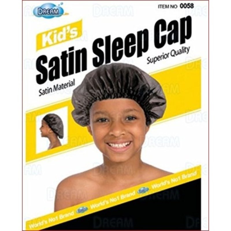 Kid's Satin Sleep Cap Assorted Colors