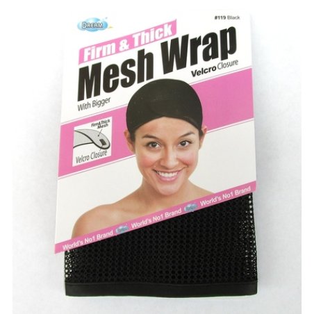 Dream Firm & Thick Mesh Wrap Self Closure Black One Size