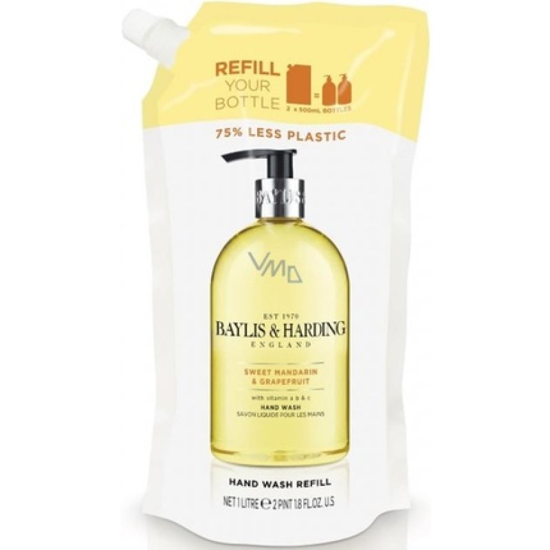 Baylis & Harding Signature Sweet Mandarin Grapefruit Hand Wash 1Litre Refill