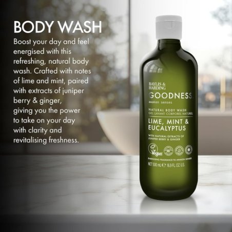 Baylis & Harding Goodness Awaken Lime, Mint & Eucalyptus Body Wash 500ml