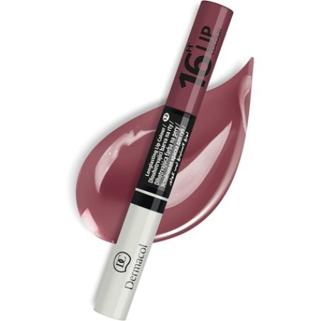 Dermacol 16-Hour Lip Colour Highly Pigmented Glossy Lip Stain Two-Phase Lip Plumper Gloss Kissproof Lip Makeup Products