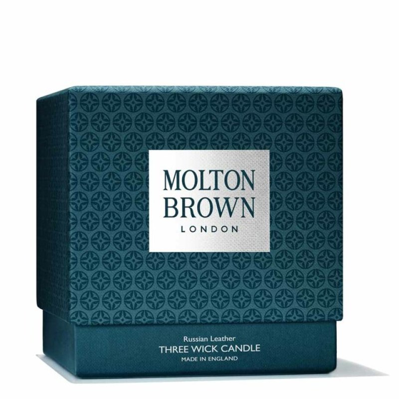 Molton Brown Russian Leather Three Wick Candle