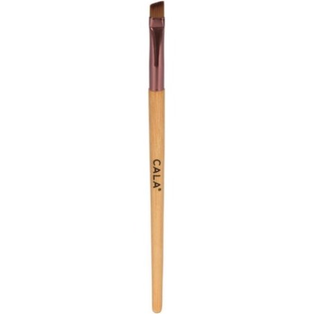 Cala Calla Natural Bamboo Brown Liner Brush - Chamfered Eyebrow and Eyeliner