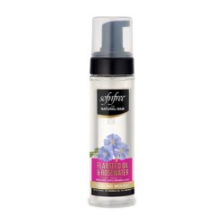 Sofn'Free Curling Mousse with Flaxseed Oil and Rosewater for Natural Curly Hair 6.76 Fl Oz