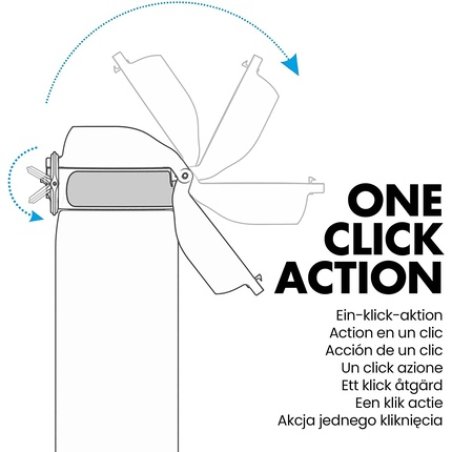 Ion8 Leak Proof 1 Litre Water Bottle BPA Free 1000ml Dark Green - Pack of 2