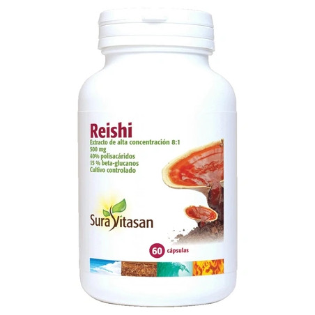 Sura Vitas Sura Vitas Reishi 500 Milligrams 60 Vegetable Capsules