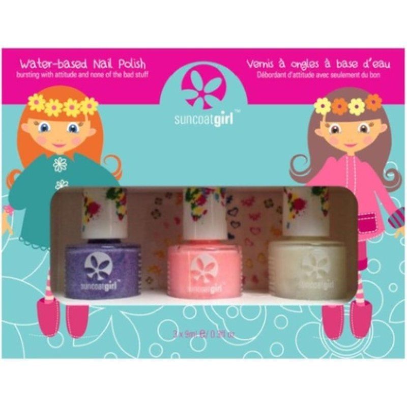 Suncoat Girl All Natural Trio Nail Beauty Kit Pretty Me