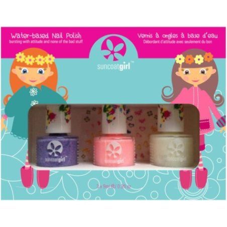 Suncoat Girl All Natural Trio Nail Beauty Kit Pretty Me