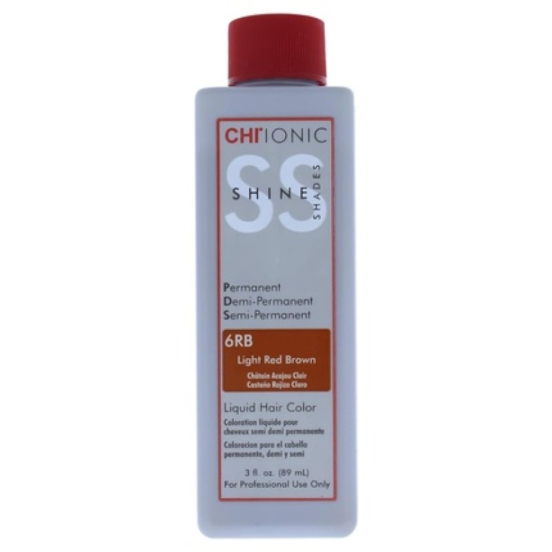 CHI Ionic Shine Shades Liquid Hair Color 6RB Light Red Brown 3 Ounce