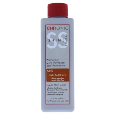 CHI Ionic Shine Shades Liquid Hair Color 6RB Light Red Brown 3 Ounce